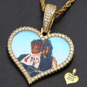 Custom Heart Pendant With Picture