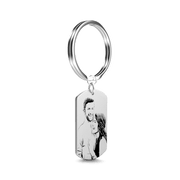 Picture Keychain For Christmas Gift- Custom With Photo, Words - Unique Executive Gifts