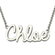 18k gold necklace with name in cursive - Unique Executive Gifts