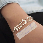 Personalized Signature Bracelets Names Pendant Anklets