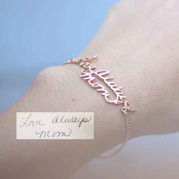 Personalized Signature Bracelets Names Pendant Anklets