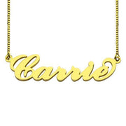 Custom Name Necklace In 18k Gold Plated - Unique Executive Gifts