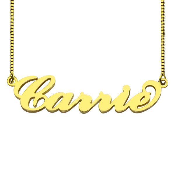 Custom Name Necklace In 18k Gold Plated - Unique Executive Gifts