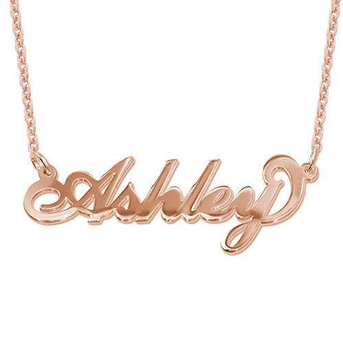 Personalized 18k Gold Plated Name Necklace with Chain for Men, Stainless Steel - Unique Executive Gifts