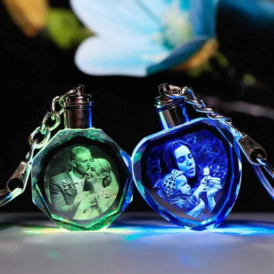 3d Crystal Photo Keychain