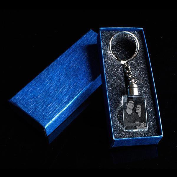 3d crystal photo keychain