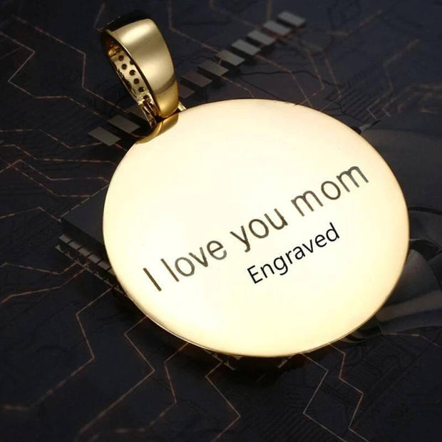 3d photo pendant with picture memory necklace
