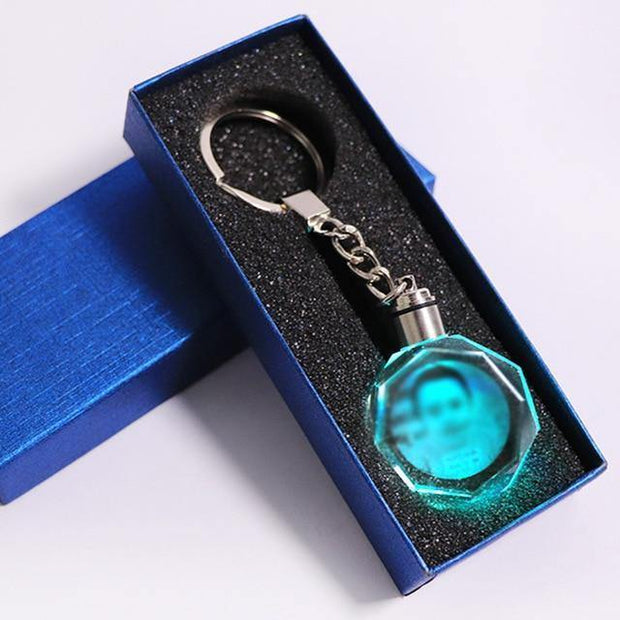 3d Crystal Photo Keychain