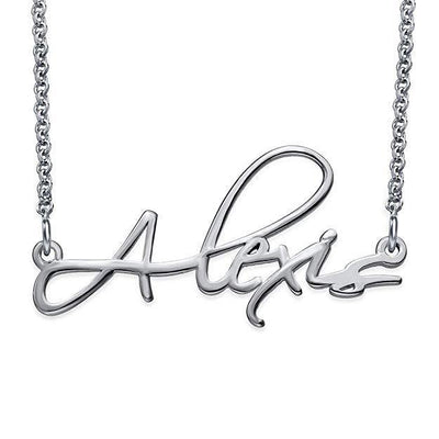 Signature Personalized Script Necklace - Unique Executive Gifts