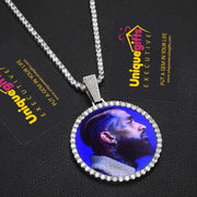 Personalized Photo Medallions Necklace For Men - Unique Executive Gifts
