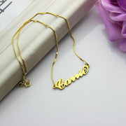 Custom 18k Gold Plated Name Necklace - Customized Gift For Her - Unique Executive Gifts