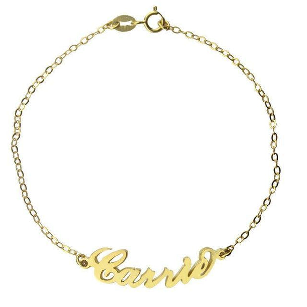 Custom Name Bracelet 18K Gold for Her, Sterling silver | Anniversary Gift - Unique Executive Gifts
