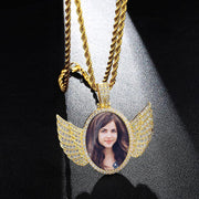 Picture necklace with wings - Angel wing necklace - Unique Executive Gifts