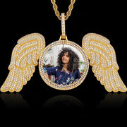 Picture Pendant Necklace with Wings