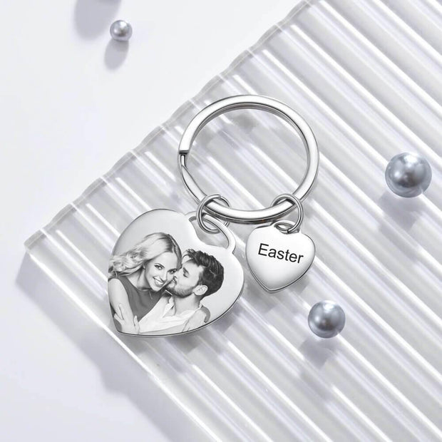 Anniversary Calendar Keychain With Picture For Him