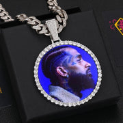 12MM Cuban Chain Picture Pendant