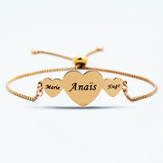 Custom Kids Names Bracelet For Mom, Children's Names Bangle Bracelets - Unique Executive Gifts
