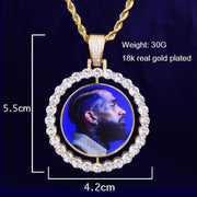 Double Sided Photo Pendant Necklace