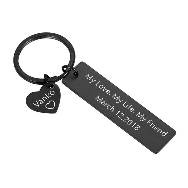 Personalized Drive Safe Keychain For Boyfriend - Unique Executive Gifts