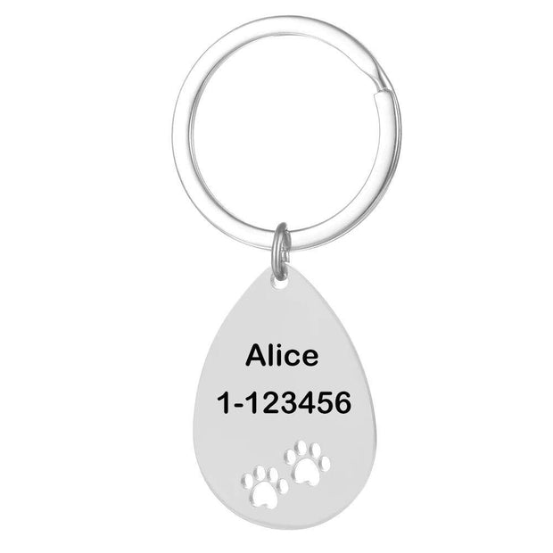 Dog Tag Keychain With Photo