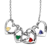 Gift For Mom - Birthstone Heart Necklace for mom - Unique Executive Gifts
