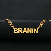 Custom 18K Gold Plated Name Necklace For Men And Women - Unique Executive Gifts