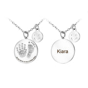 Personalized Baby Footprints Mom Necklace - Unique Executive Gifts