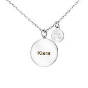 Personalized Baby Footprints Mom Necklace - Unique Executive Gifts