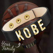 Custom leather bracelet For men With Name