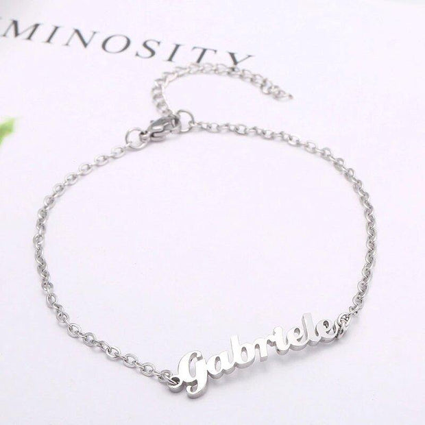 925 Sterling Silver Adjustable Custom Name Bangle Bracelets - Unique Executive Gifts