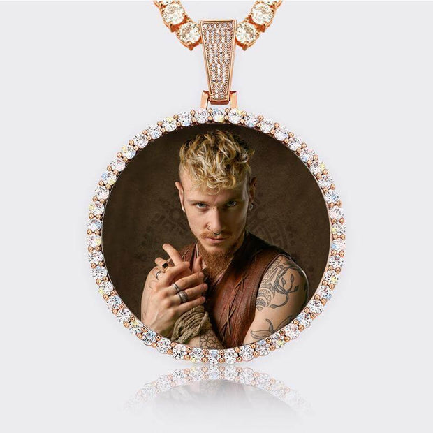 Memorial Picture Pendant Necklace For Men