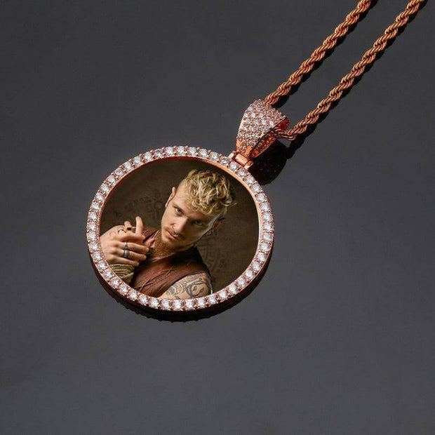 Memorial Picture Pendant Necklace For Men