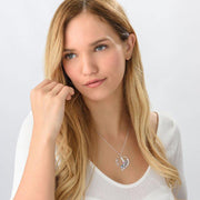 Mom Heart Necklace with Kids Names 925 Sterling Silver - Unique Executive Gifts