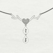 Mothers gifts form kids-Engraved Family Necklace For Mothers - Unique Executive Gifts