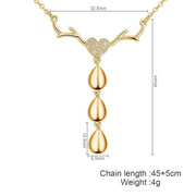 Engraved Drop Shaped Family Name Necklace For Mothers - Unique Executive Gifts