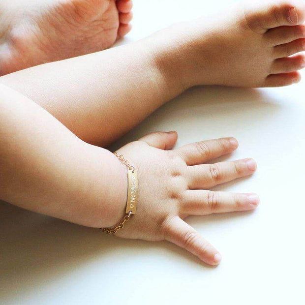 Newborn baby name bracelets