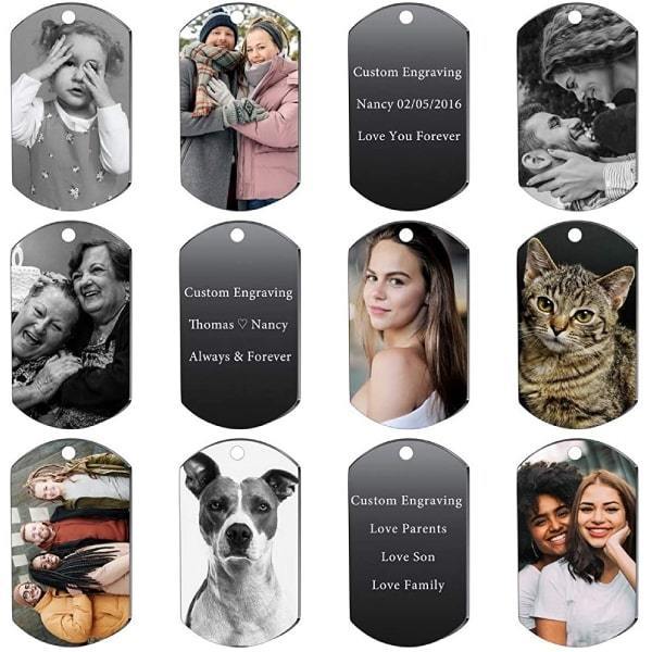 Personalized Photo Keychain With Personalized Text