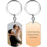Drive Safe keychain With Photo Engraved For Him