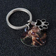 Dog memorial keychain charms