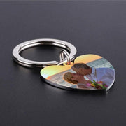 Anniversary Date keychain With Picture 