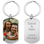 Personalized Photo Keychains-Engrave Your Photos, Letters