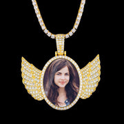 Picture necklace with wings - Angel wing necklace - Unique Executive Gifts