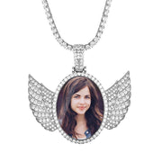 Picture necklace with wings - Angel wing necklace - Unique Executive Gifts