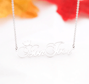 Personalized Name Necklace With Queen Crown - Unique Executive Gifts