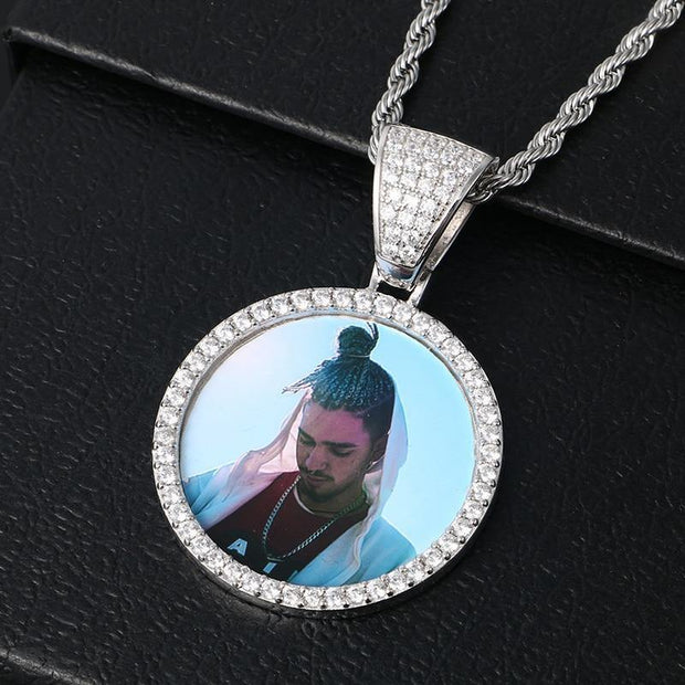 Sterling Silver Picture Pendant Necklace