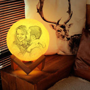 Photo Moon Lamp, Custom 3D Photo Light, Lamp Moon