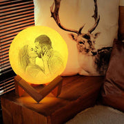 Custom 3D Photo Printed Moon Lamp Light - Unique Executive Gifts