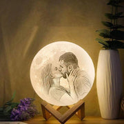 Custom 3D Photo Printed Moon Lamp Light