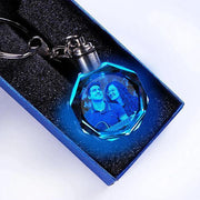 3d crystal photo keychain