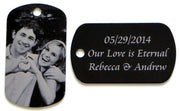 Custom engraved photo keychains